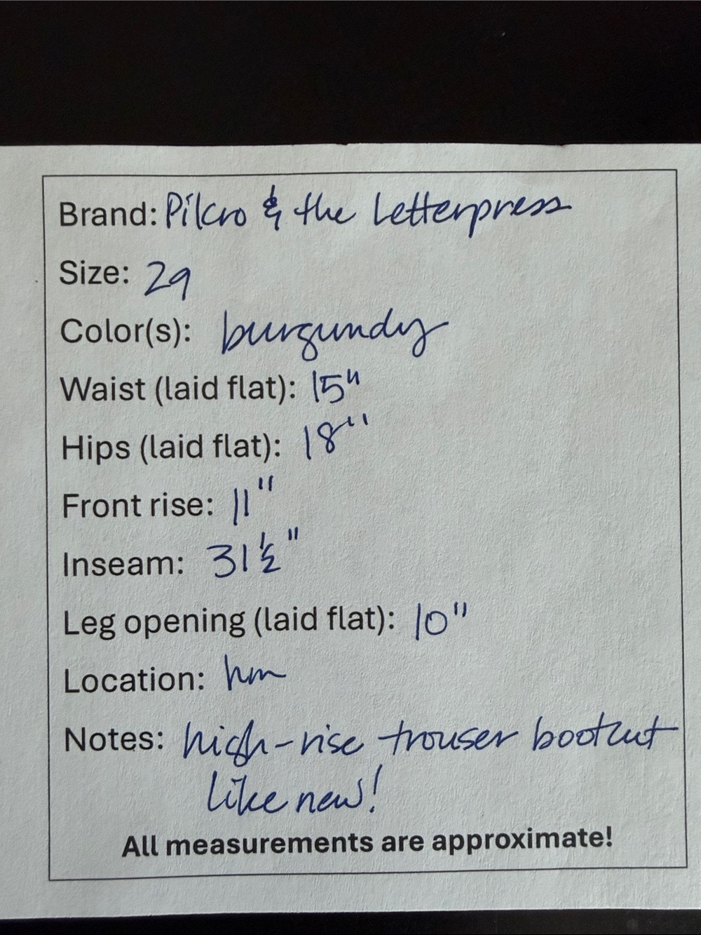 Pilcro and the Letterpress Mauve Flare Jeans - Picture 5 of 5